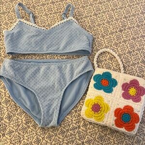 Abercrombie Kids Light Blue Bikini Set
